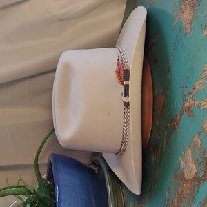 Beaver Brand Grey Cattleman's Crease Western Hat 7 3/8 Cowboy Cowgirl